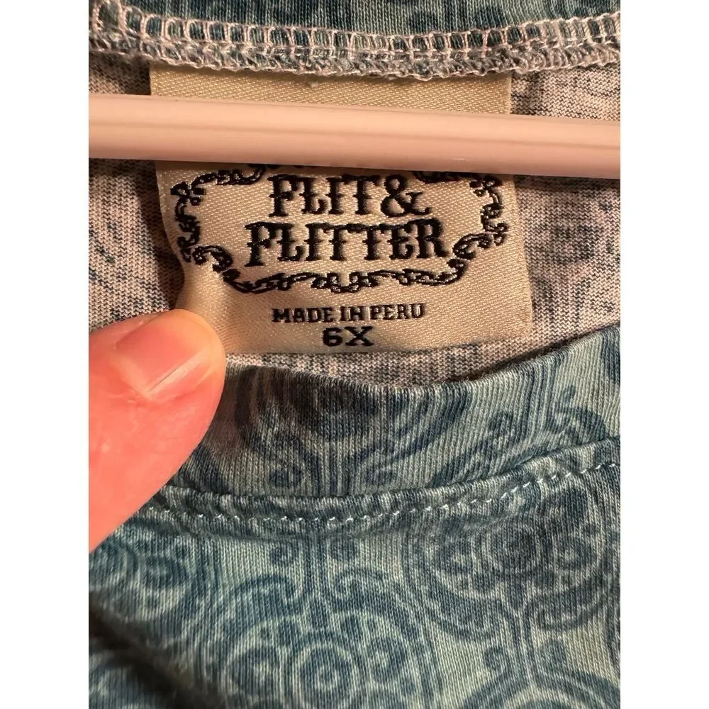 Flit & Flitter Flowy Tunic Top Size 6X‎